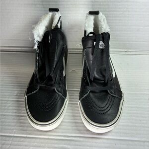 Vans Black High-Tops with White Lining USED (not box)